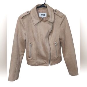 BB Dakota Steve Madden Faux Suede Lightweight Motto Jacket